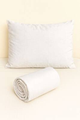 %100 Pamuk 63 Tel Çarşaf ve Yastık Kılıfı Seti 160x200 - Beyaz - 2