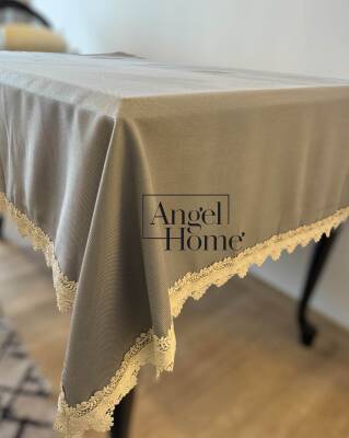 Keten Kumaş Güpürlü Dertsiz Masa Örtüsü - 120x160 cm | Leke Tutmaz & Şık Tasarım - 2