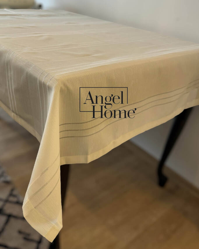 Keten Kumaş Masa Örtüsü - 120x160 cm | Leke Tutmaz & Şık Tasarım - 1