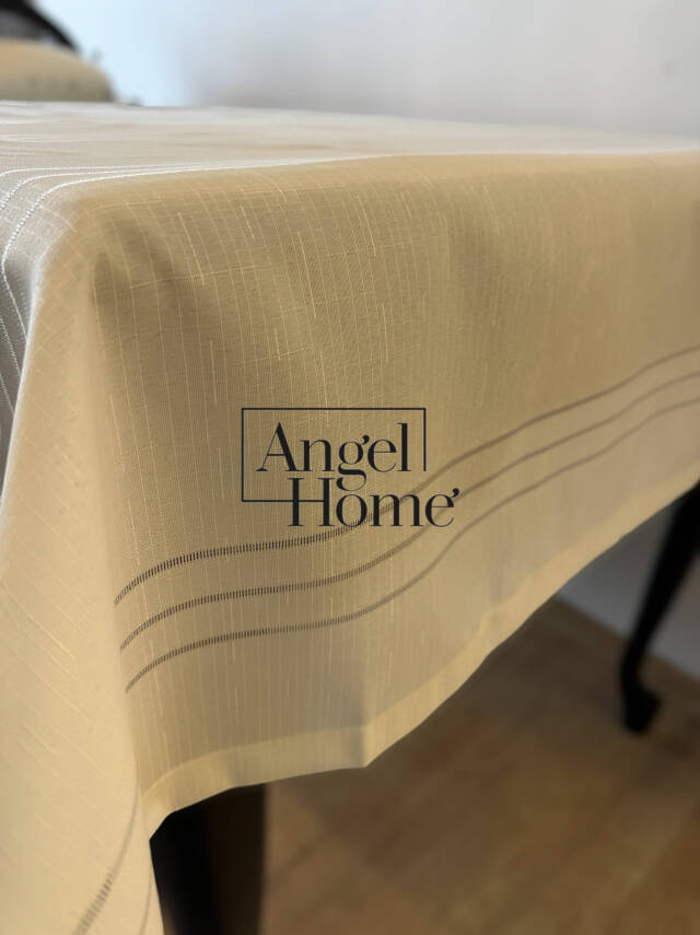 Keten Kumaş Masa Örtüsü - 120x160 cm | Leke Tutmaz & Şık Tasarım - 2