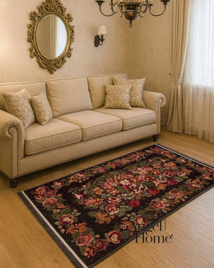 Brillant Kaymaz Taban Makine Yıkanabilir Halı - Ufuk Kahve - 2