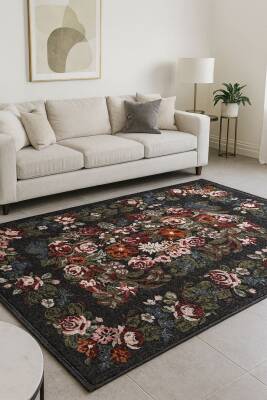 Brillant Kaymaz Taban Makine Yıkanabilir Halı - Ufuk Mavi - 2