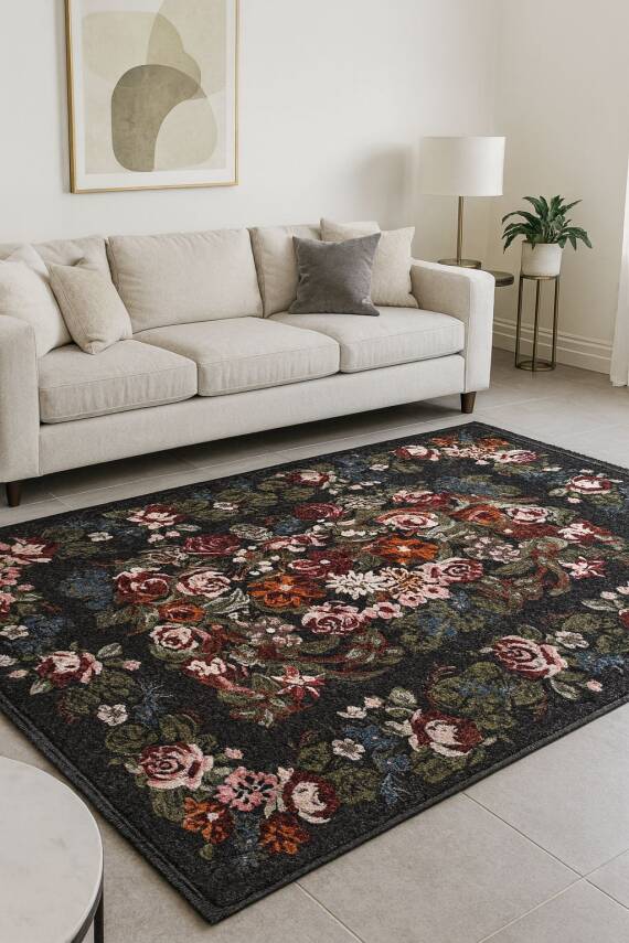 Brillant Kaymaz Taban Makine Yıkanabilir Halı - Ufuk Mavi - 2