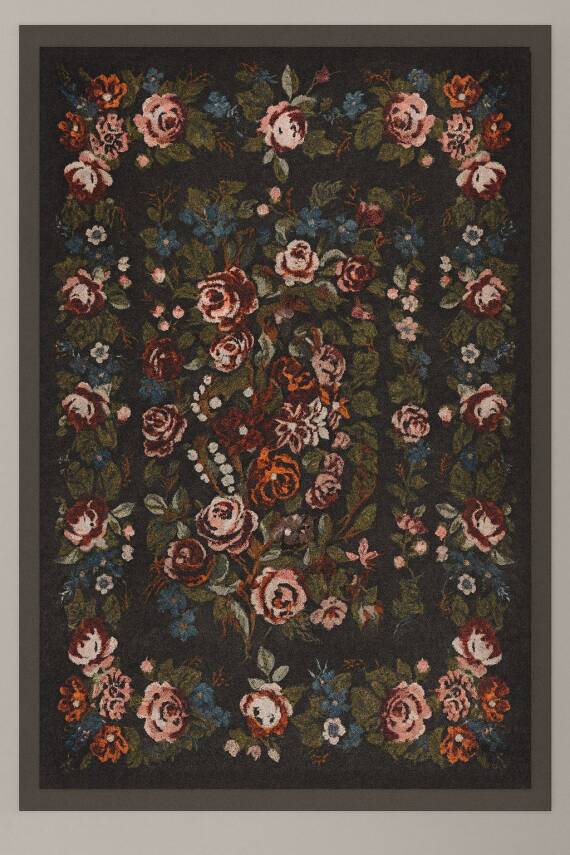 Brillant Kaymaz Taban Makine Yıkanabilir Halı - Ufuk Mavi - 1