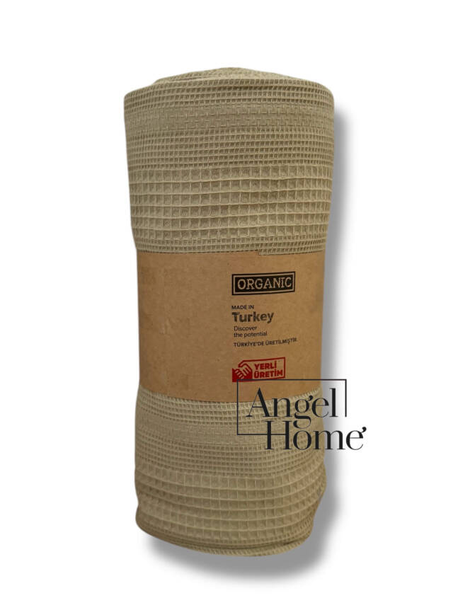 Çift Kişilik 200x230 Pamuklu Tek Pike – Haki - 3