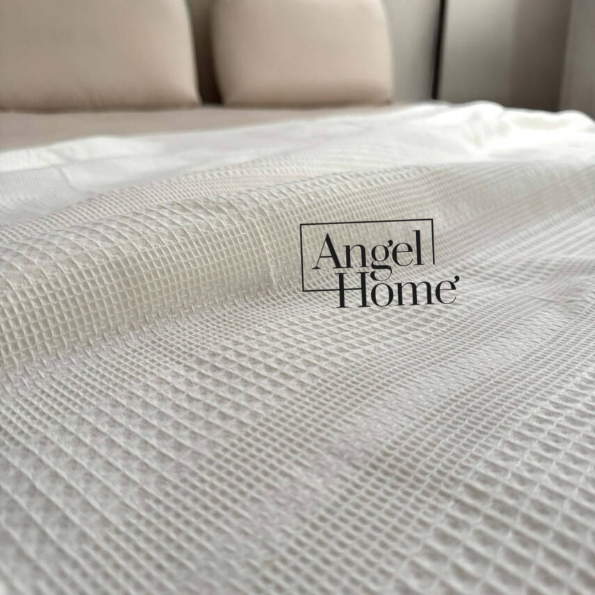 Çift Kişilik 200x230 Pamuklu Tek Pike – Krem - 2