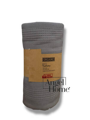 Çift Kişilik 200x230 Pamuklu Tek Pike – Gri - 3