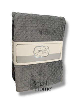 Çift Kişilik Tomurcuk Battaniye - Gri - 4