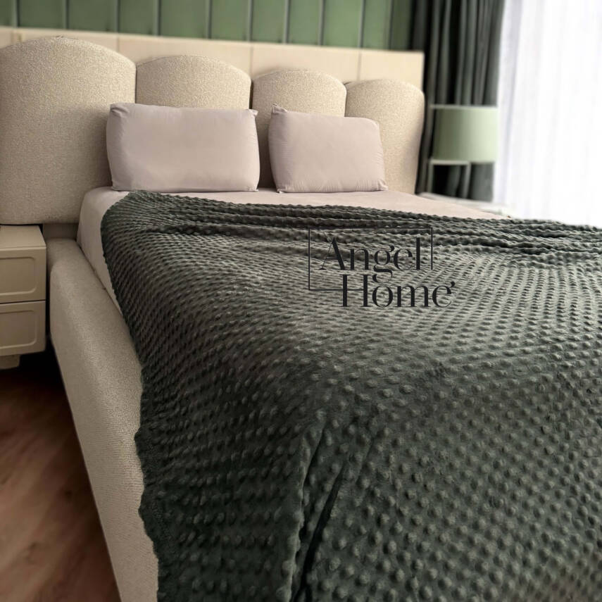 Çift Kişilik Tomurcuk Battaniye - Haki Yeşili - 1