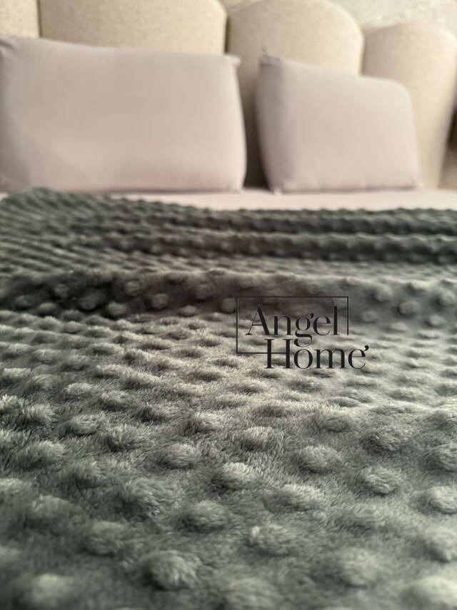 Çift Kişilik Tomurcuk Battaniye - Haki Yeşili - 3