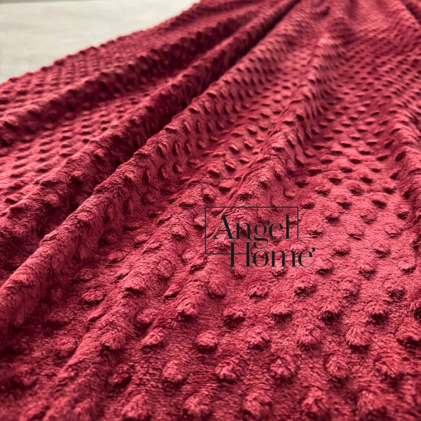 Çift Kişilik Tomurcuk Battaniye - Bordo - 3