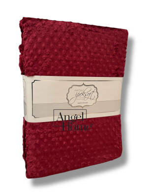 Çift Kişilik Tomurcuk Battaniye - Bordo - 4