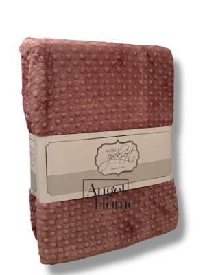 Çift Kişilik Tomurcuk Battaniye - Gül Kurusu - 4