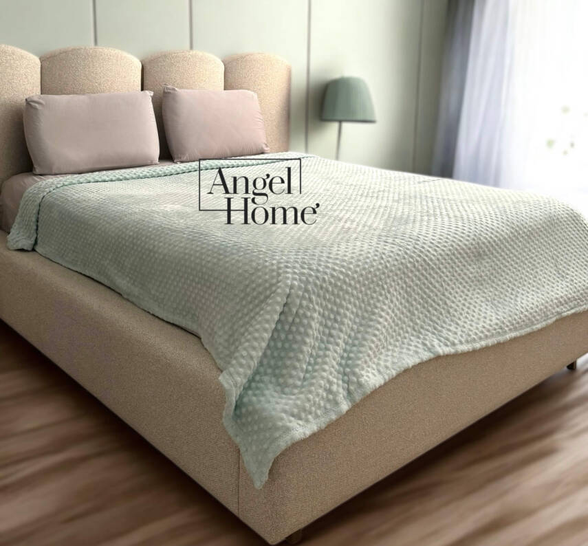 Çift Kişilik Tomurcuk Battaniye - Su Yeşili - 2