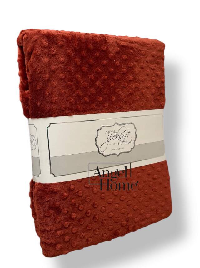 Çift Kişilik Tomurcuk Battaniye - Kiremit - 4