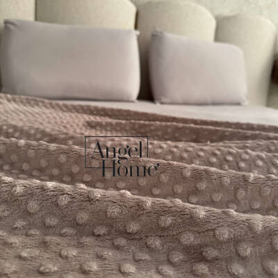 Çift Kişilik Tomurcuk Battaniye - Vizon - 3