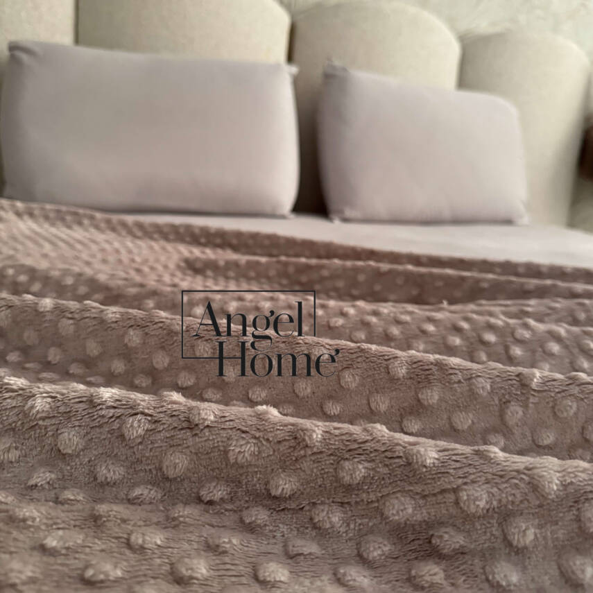 Çift Kişilik Tomurcuk Battaniye - Vizon - 3