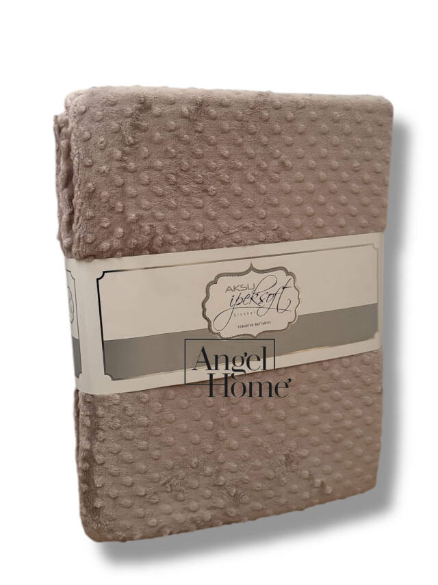Çift Kişilik Tomurcuk Battaniye - Vizon - 4