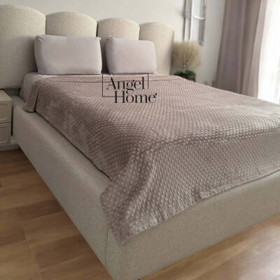 Çift Kişilik Tomurcuk Battaniye - Vizon - 2