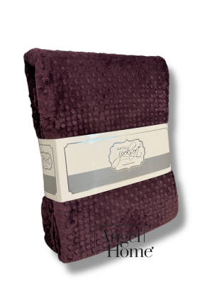 Çift Kişilik Tomurcuk Battaniye - Mürdüm - 4