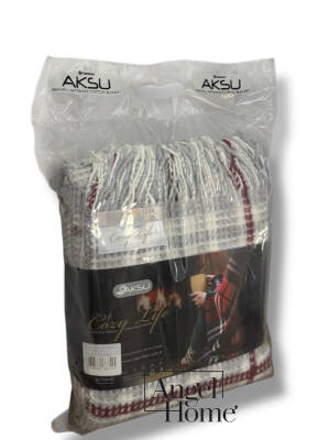 Gri Pamuklu Scotch TV Battaniyesi – 130x170 cm - 3