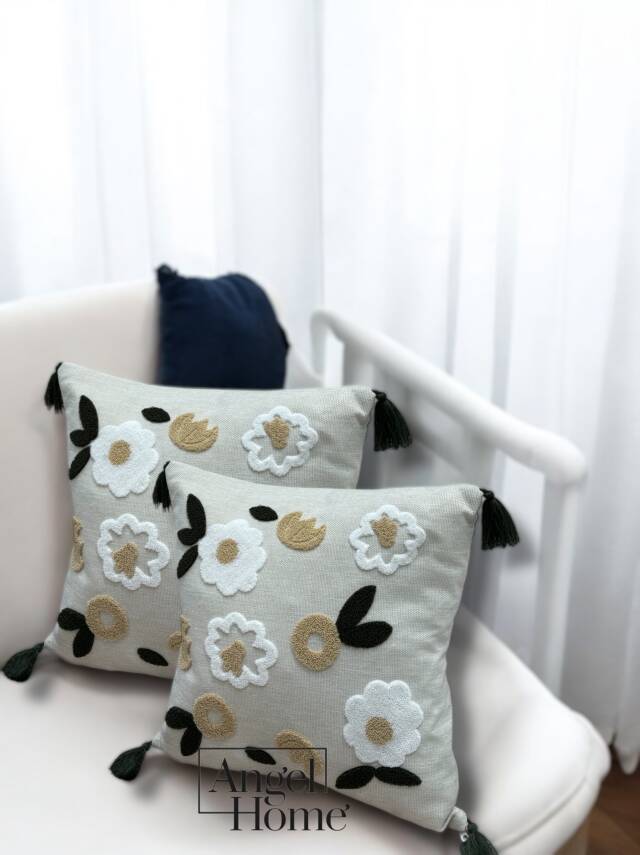 2'li Punch Kırlent Kılıfı 40 x 40 - 1