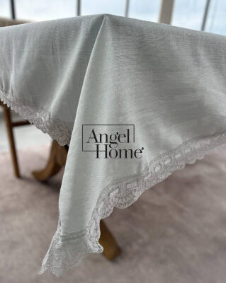 Jute Model Dertsiz Katen Masa Örtüsü - Silver - Angel Home