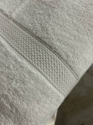 Nazik Home 100x150 cm %100 Pamuk Banyo Havlusu Yumuşak Dokunuş, Büyük Konfor - Beyaz - 3