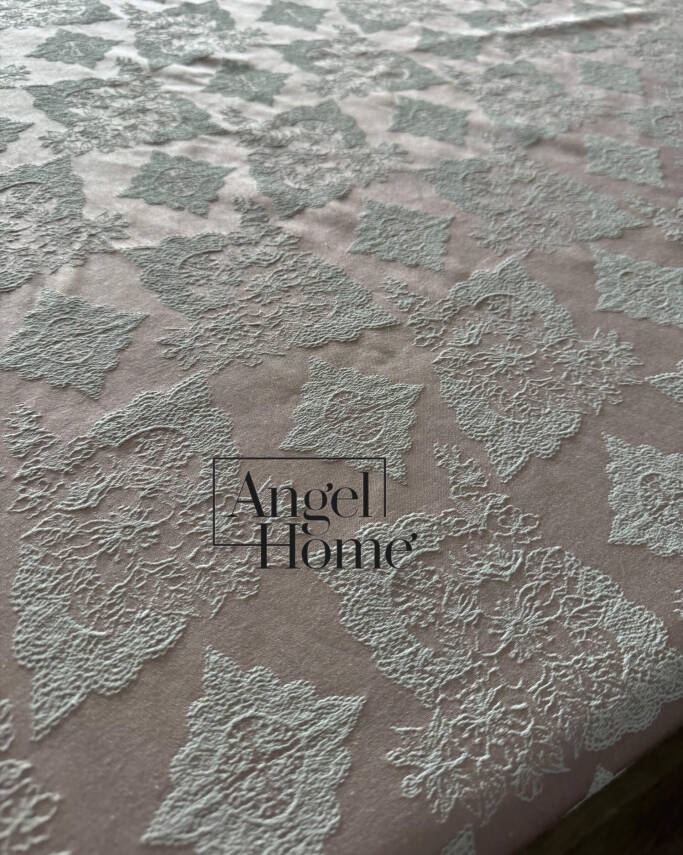 Royal Home Dertsiz Leke Tutmaz 160x220 8 Kişilik Masa Örtüsü - Pudra - 3