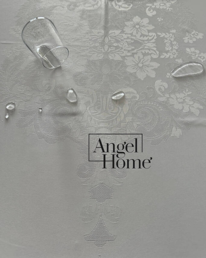 Sıvı Geçirmez ve Leke Tutmayan Dertsiz Masa Örtüsü - Krem Jumbo - 3