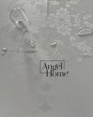 Sıvı Geçirmez ve Leke Tutmayan Dertsiz Masa Örtüsü - Krem Jumbo - 6